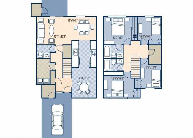 south bryan village 4 bed 2.5 bath